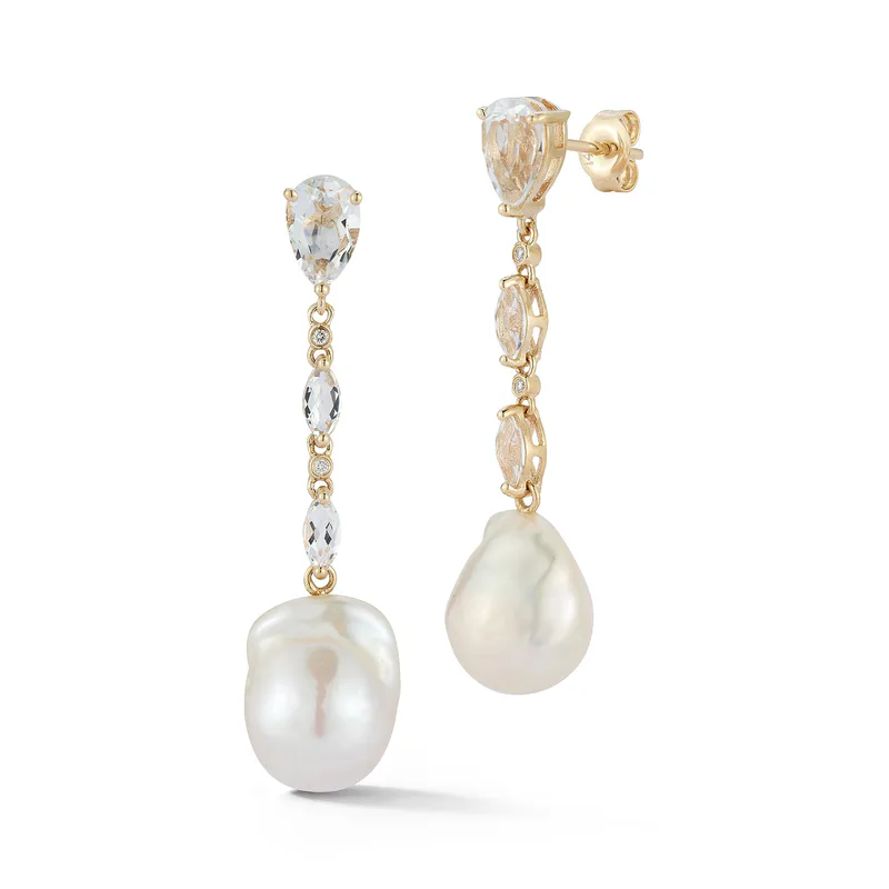 14kt Baroque Pearl Dusters