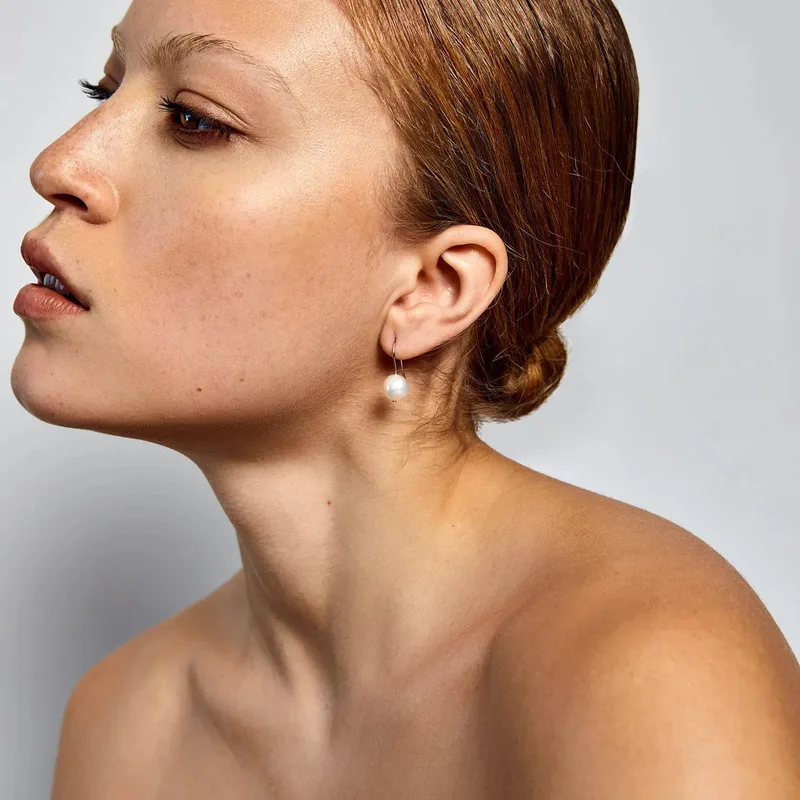 14kt Pearl Drop Earrings