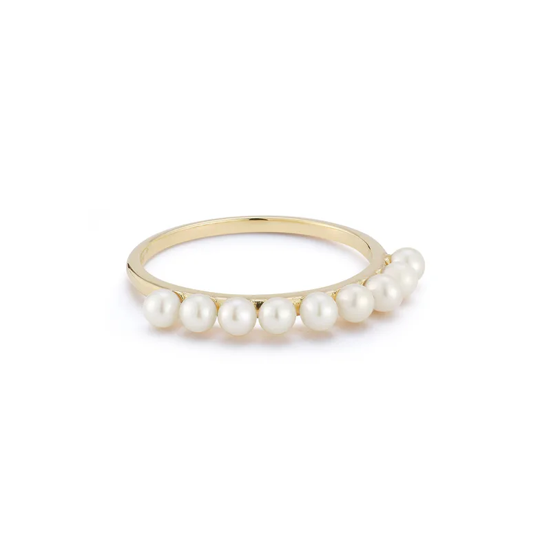 14kt Pearl Dot Band