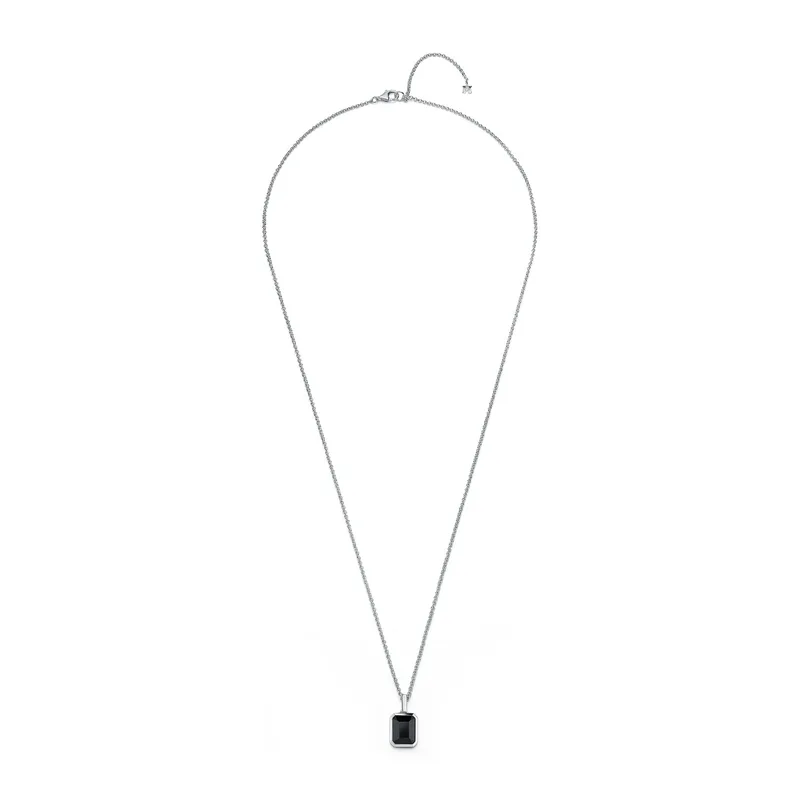 Emerald Cut Onyx Necklace