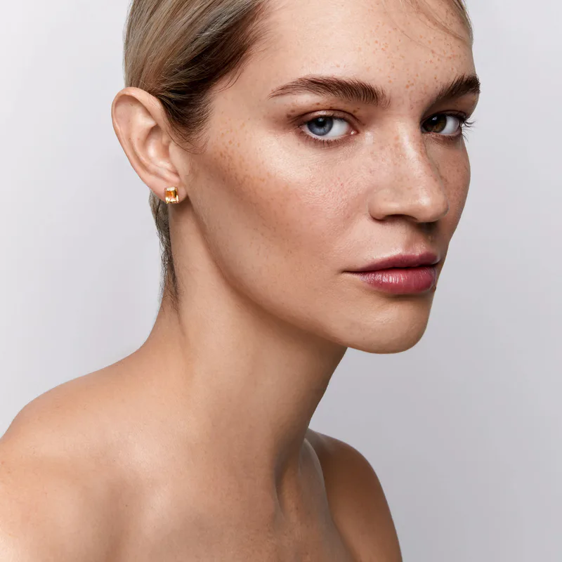 14kt Citrine Studs