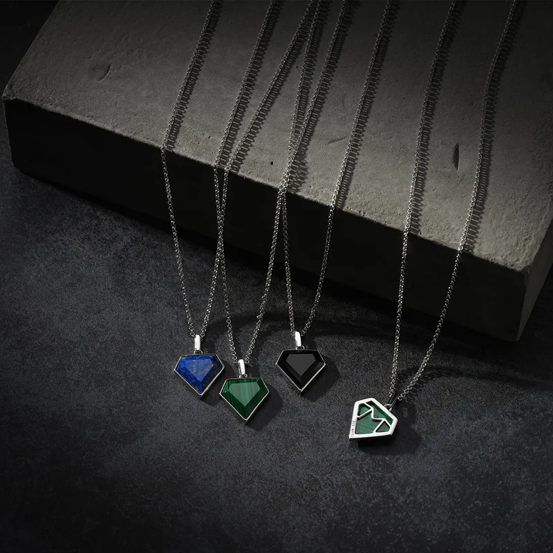 Malachite Pentagon Necklace