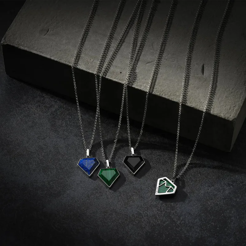 Lapis Pentagon Necklace