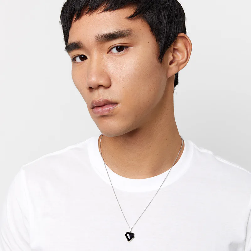 Onyx Pentagon Necklace