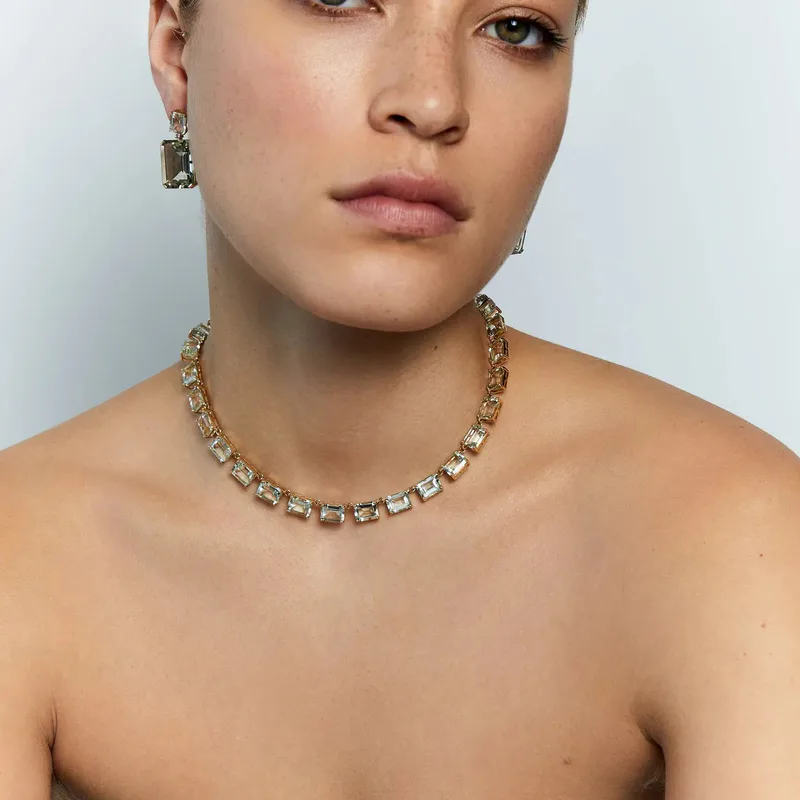 14kt Green Amethyst Anna Riviera Necklace
