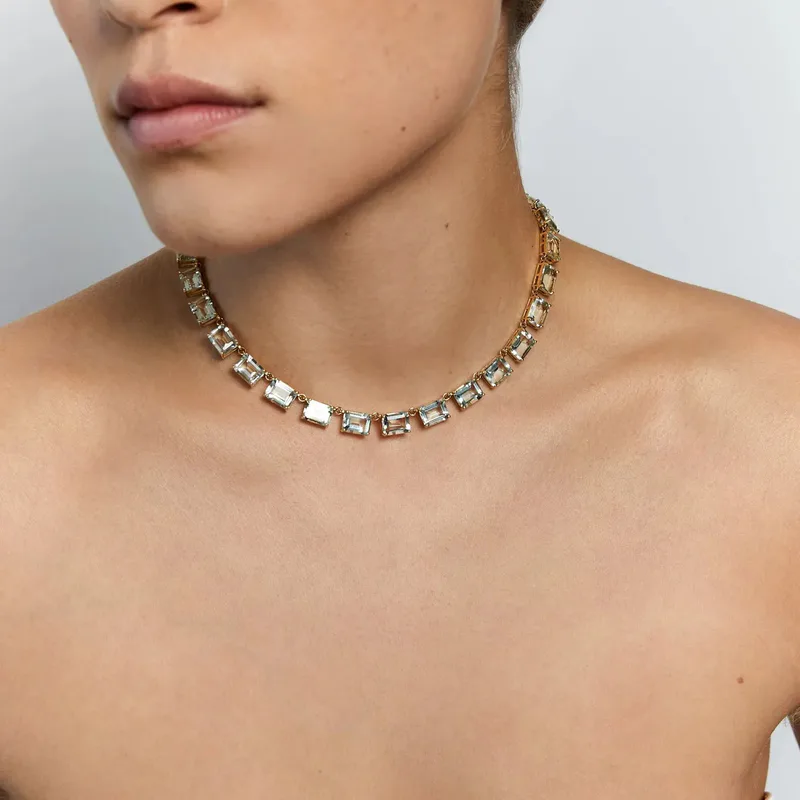 14kt Green Amethyst Anna Riviera Necklace