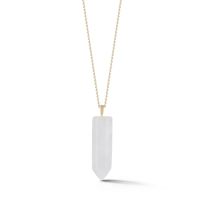 14kt Men's Healing Crystal Necklace