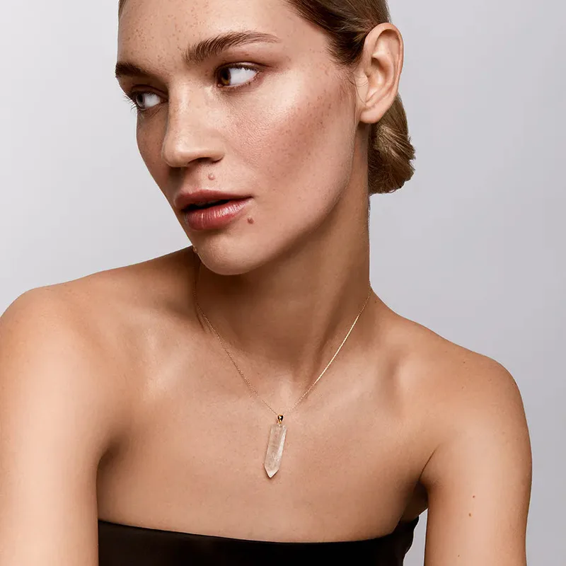 14kt Healing Crystal Necklace