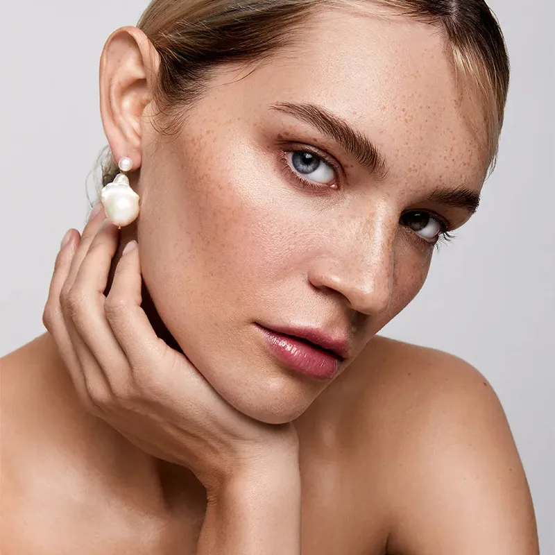 Duality Pearl Drop Earrings