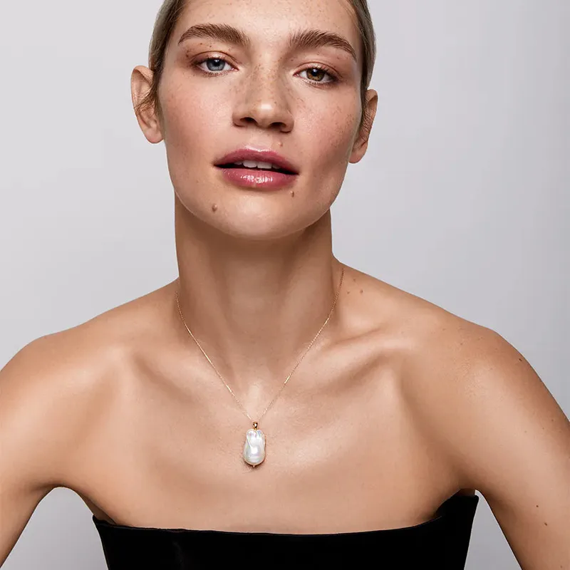 14kt Baroque Pearl Necklace