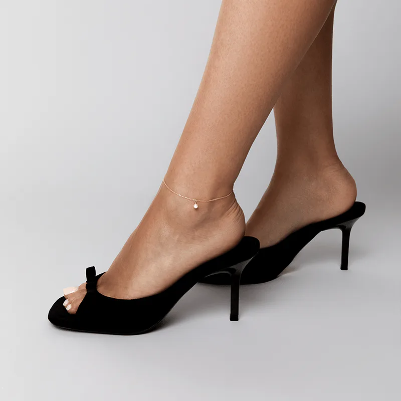 14kt Uni Pearl Anklet
