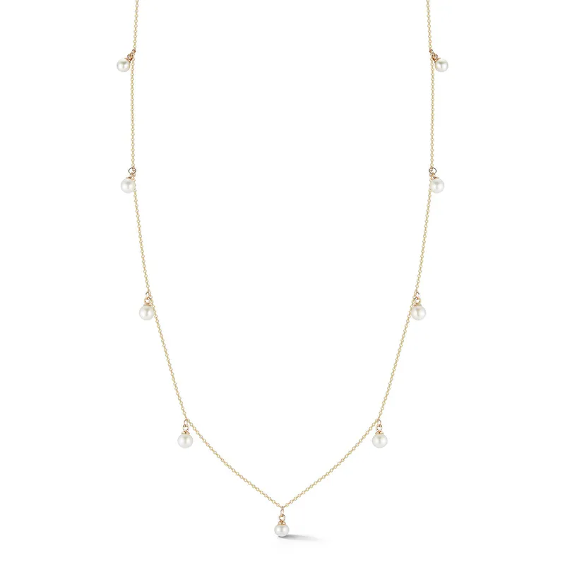 14kt Delicate Pearl Necklace