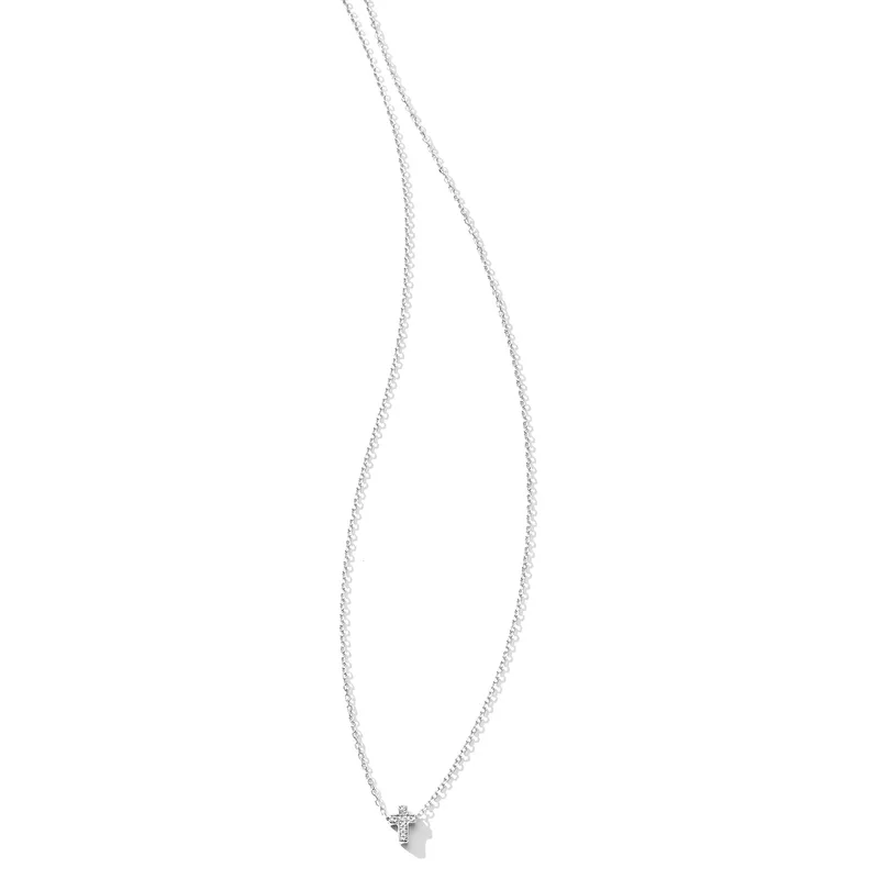 Diamond Suspended Cross Necklace