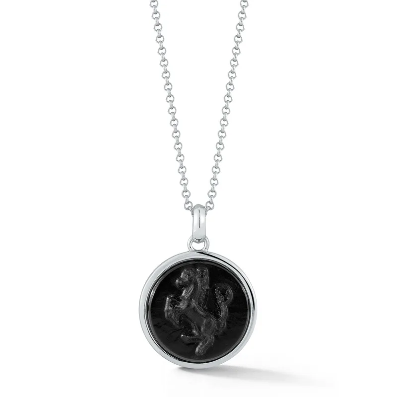 Stallion Carved Onyx Necklace
