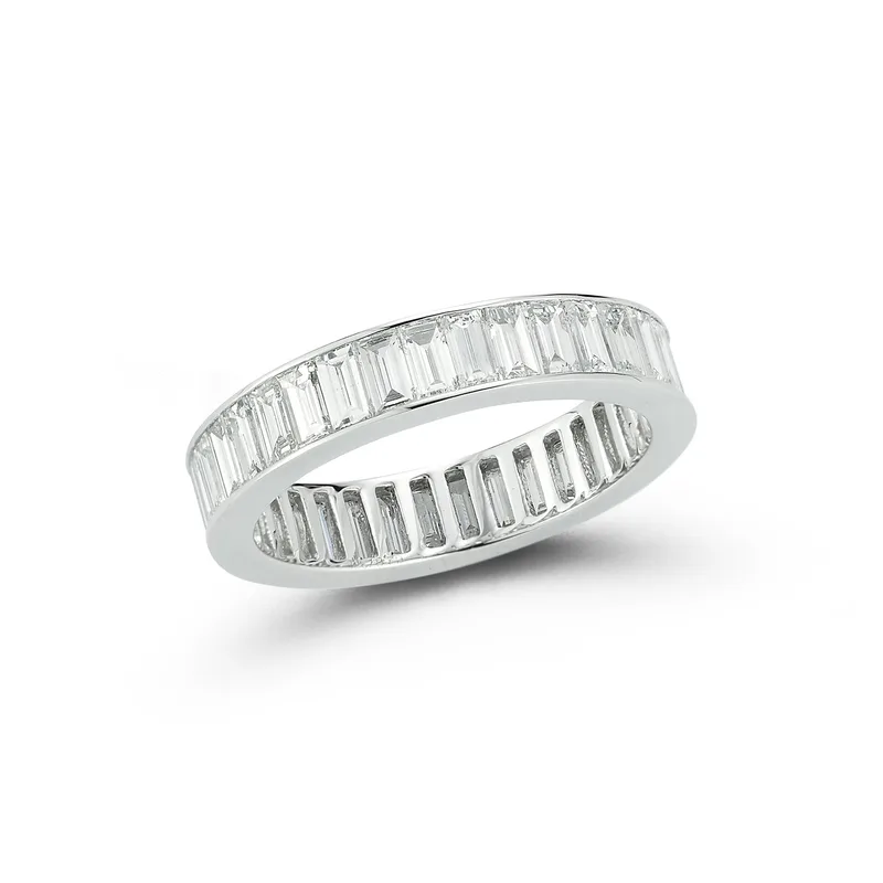 Platinum Baguette Diamond Eternity Band