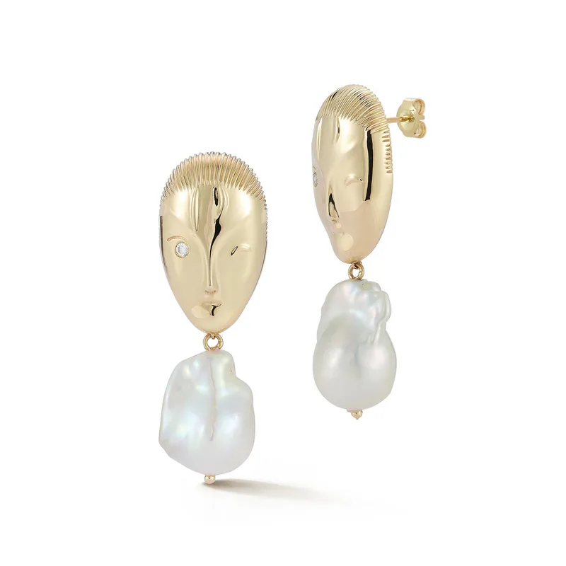 14kt Eve Baroque Pearl Earrings