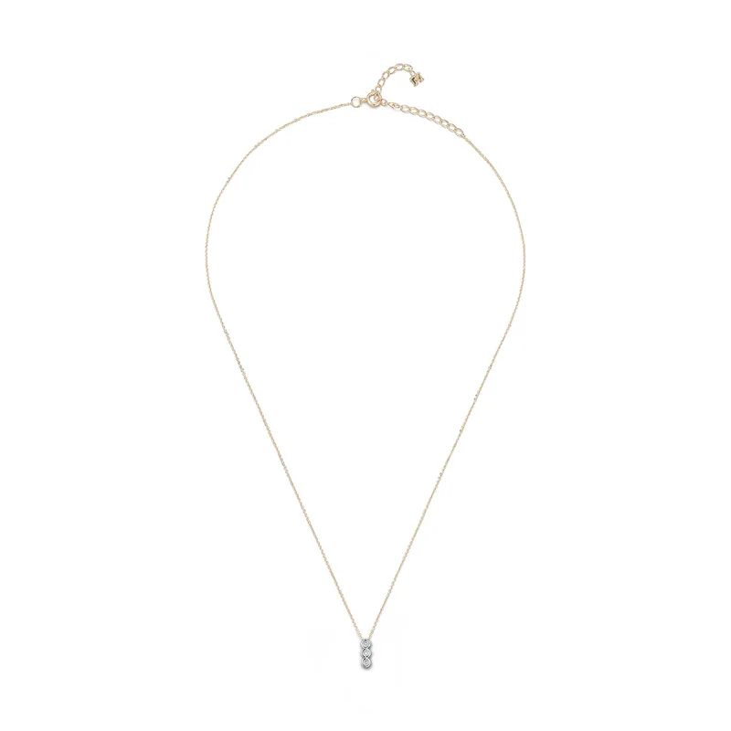 14kt Trio Diamond Bar Necklace