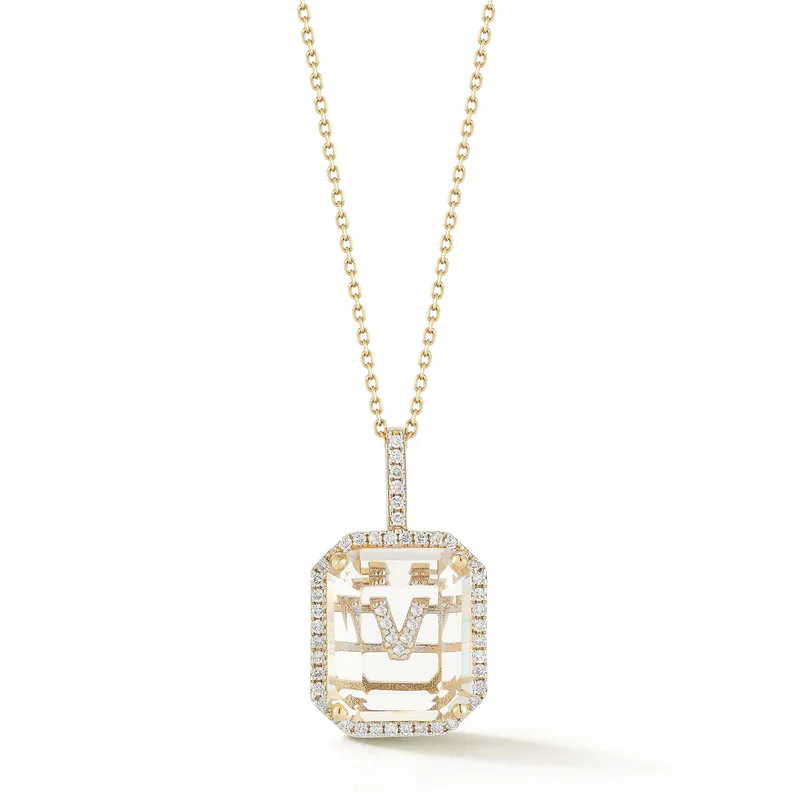 V - Secret Initial Necklace
