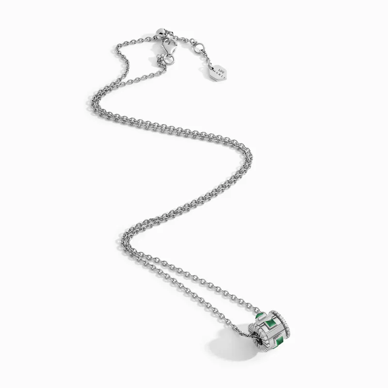 LIFE Diamond Spinning Pendant Necklace