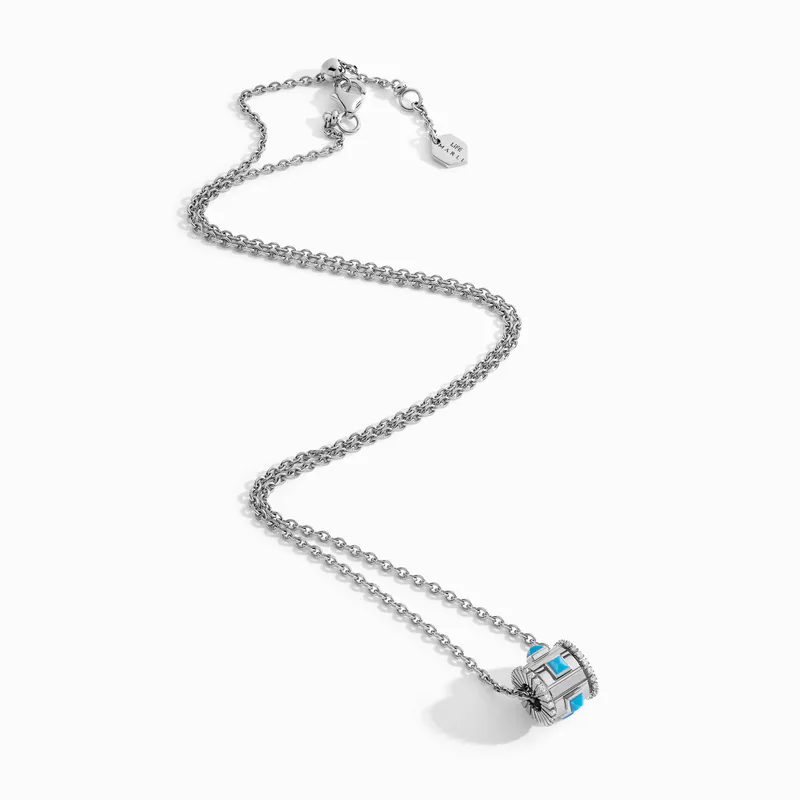 LIFE Diamond Spinning Pendant Necklace