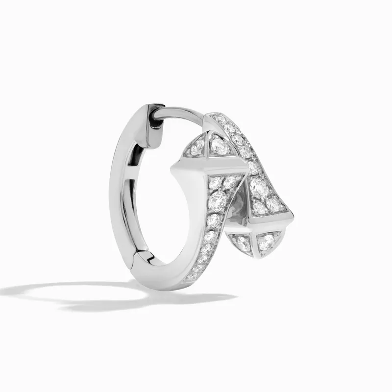 Cleo Full Diamond Huggie Earrings