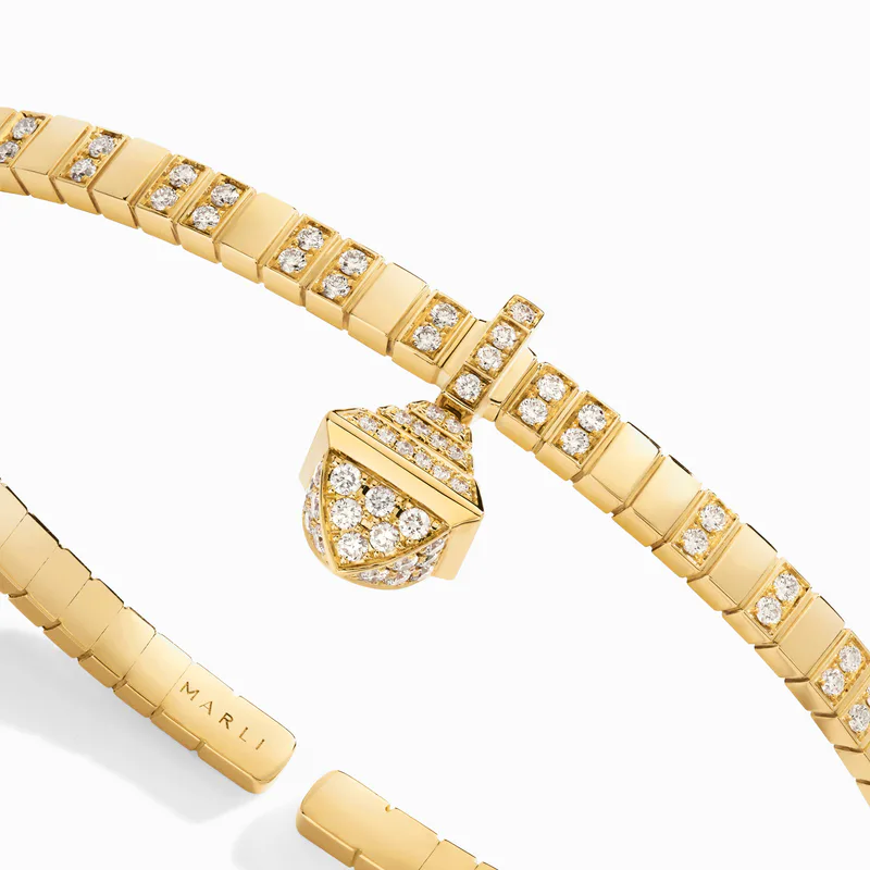 Cleo Charm Full Diamond Bracelet