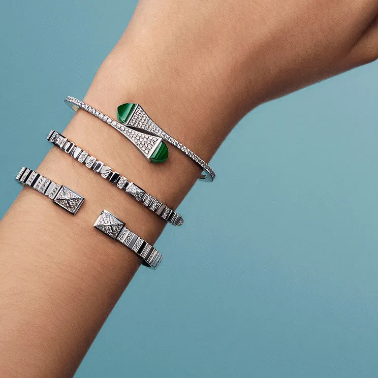 Cleo 2 Link Full Diamond Slip-On Bracelet