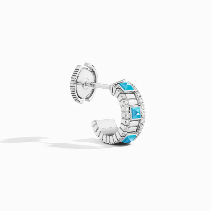 LIFE Diamond Mini Hoop Earrings
