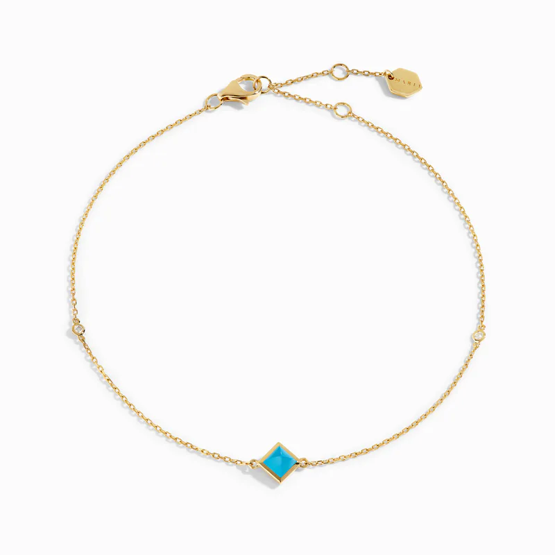 Cleo Pyramid Anklet