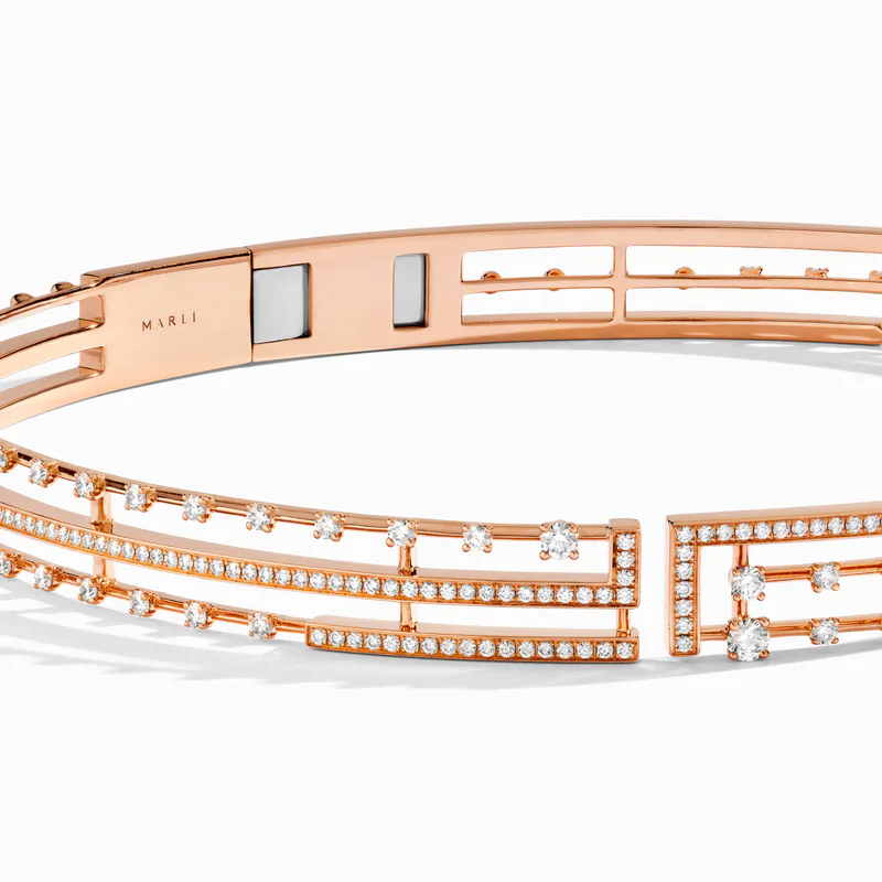 Avenues Open Hinged Collar Necklace