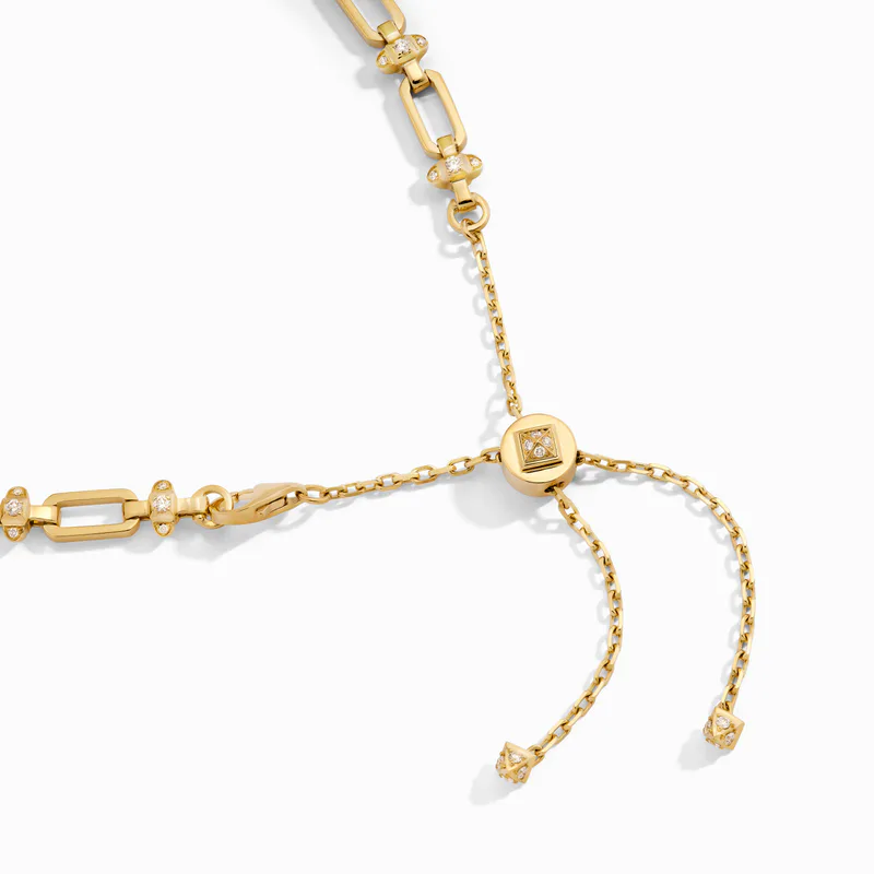 Tip-Top Link Gold Collar Necklace