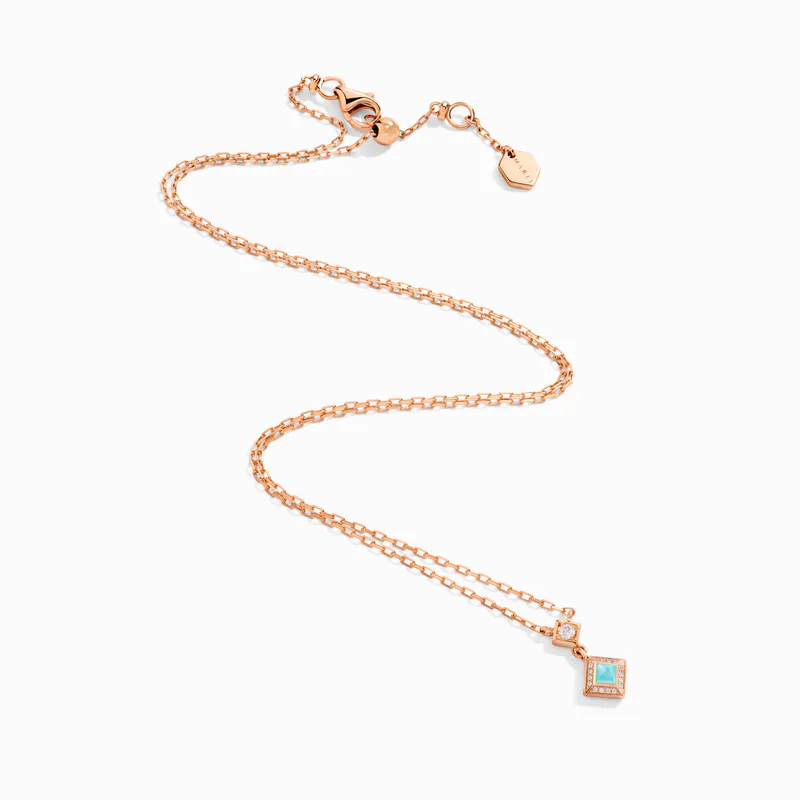 Cleo Lotus Pavé Pendant Necklace