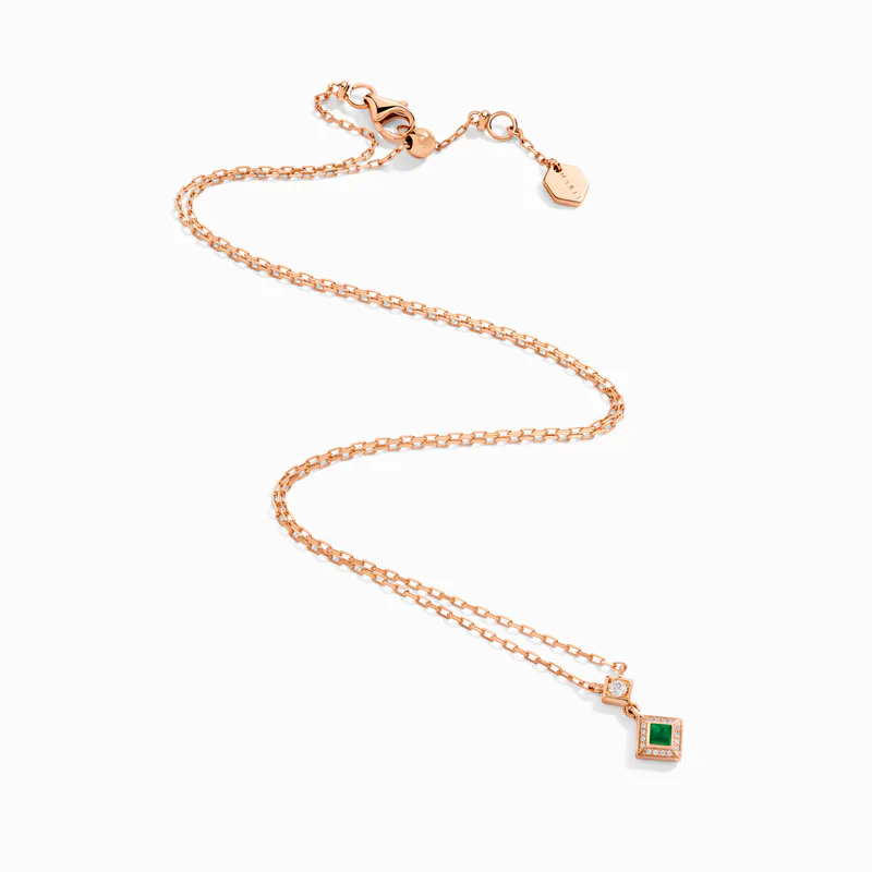 Cleo Lotus Pavé Pendant Necklace