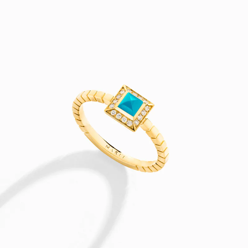 Cleo Lotus Pavé Ring