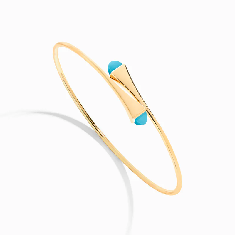 Cleo Wire Gold Slip-On Bracelet