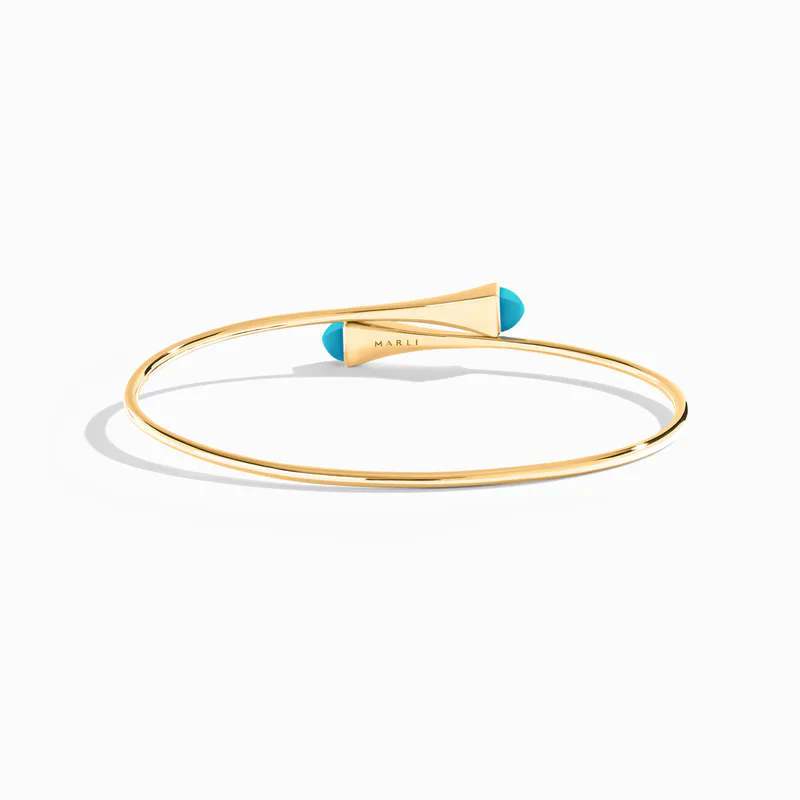 Cleo Wire Gold Slip-On Bracelet