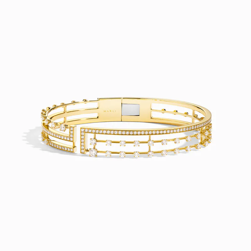 Avenues Open Hinged Statement Bracelet
