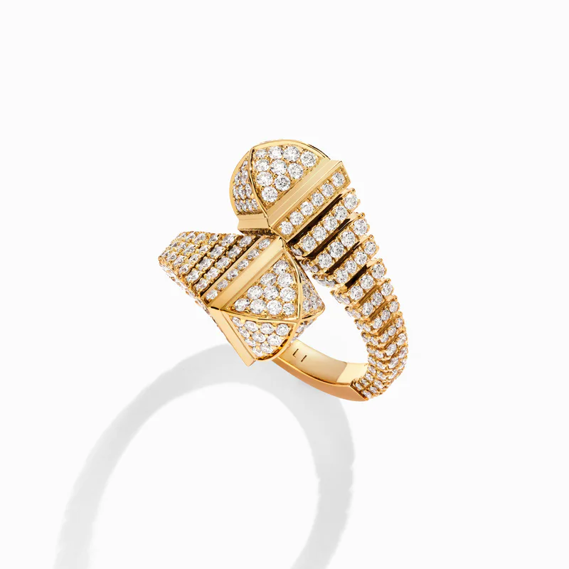 Cleo Rev Midi Full Diamond Ring