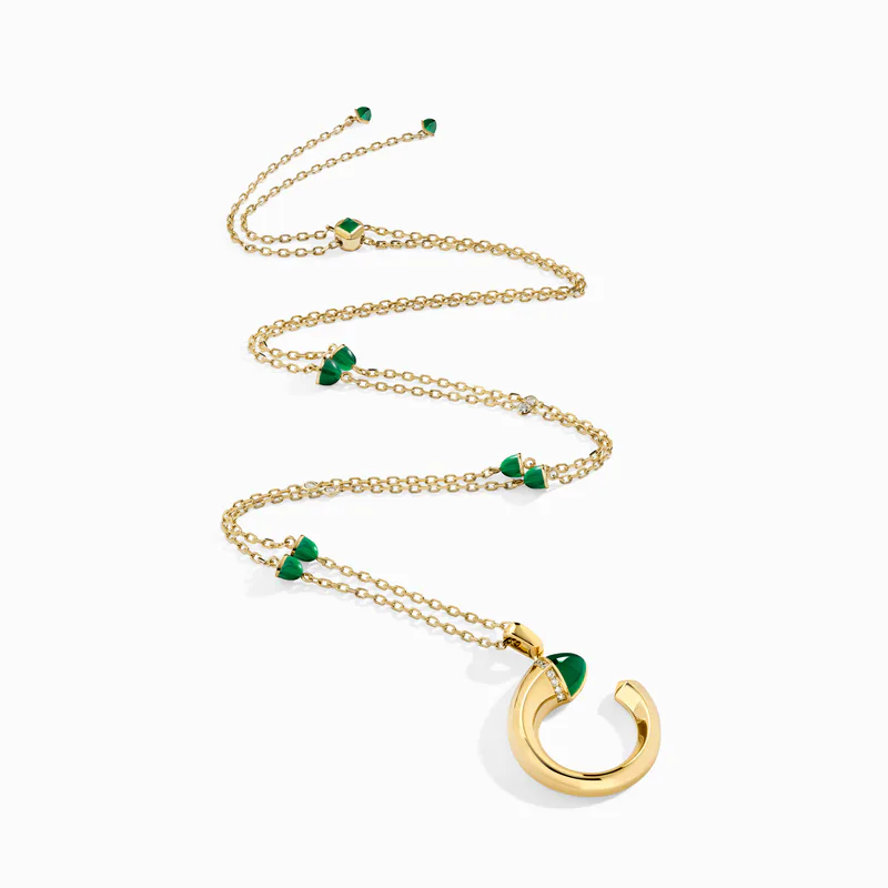 Cleo Venus Gold Midi Long Chain Pendant