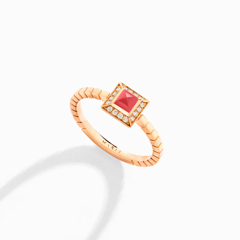 Cleo Lotus Pavé Ring