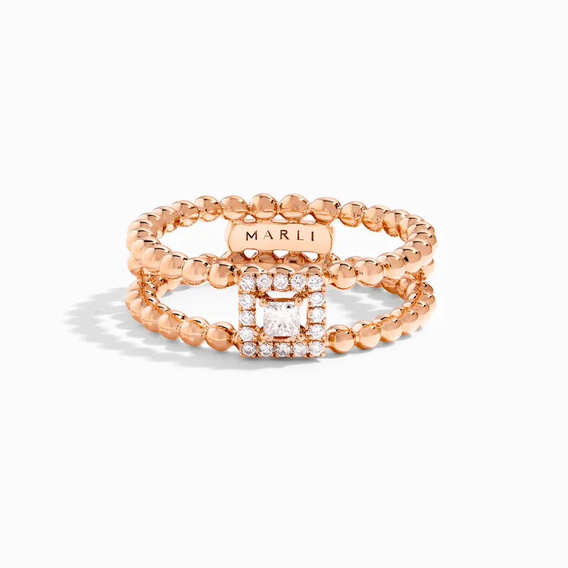 Rock Square Dual Ring