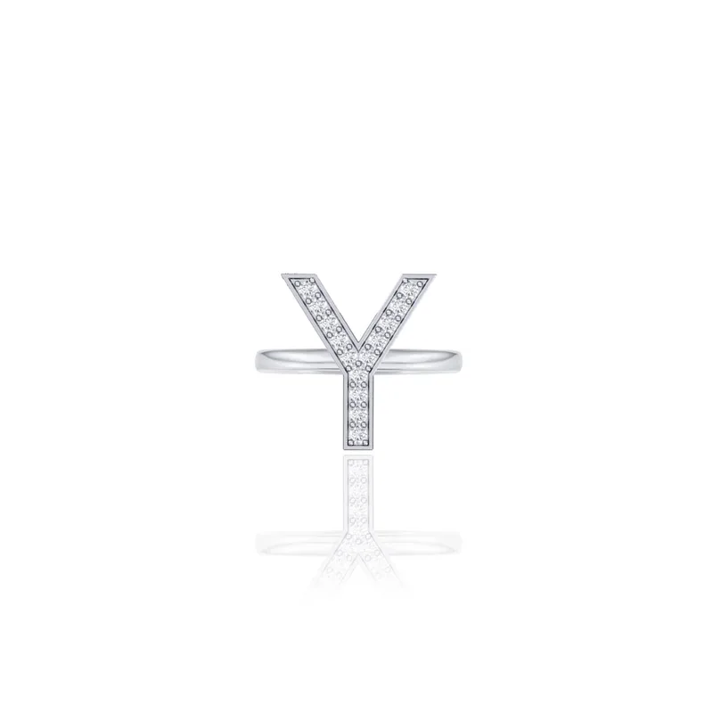 Initials Ring - Y