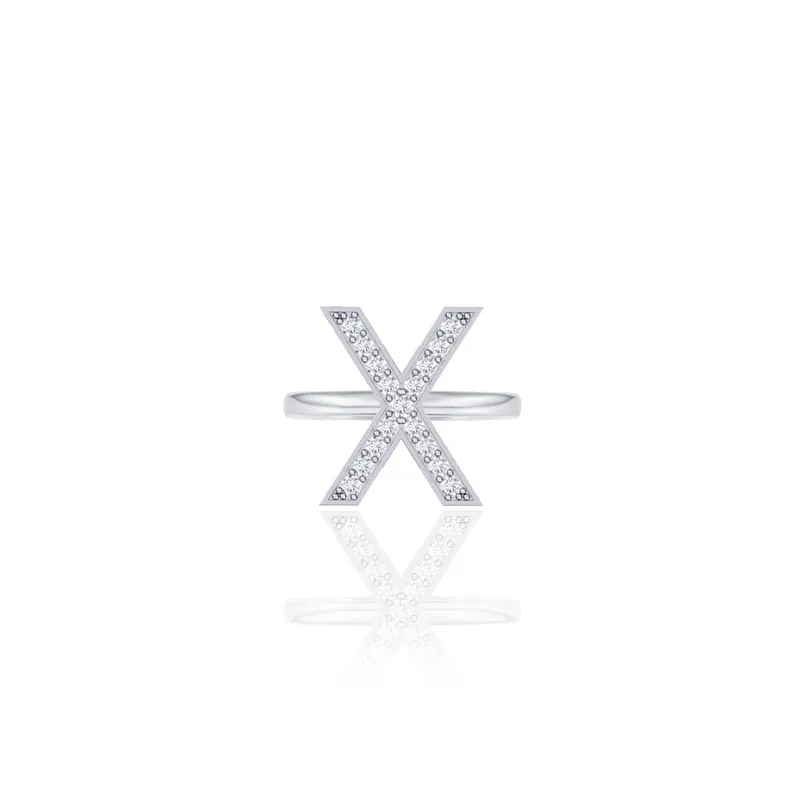 Initials Ring - X