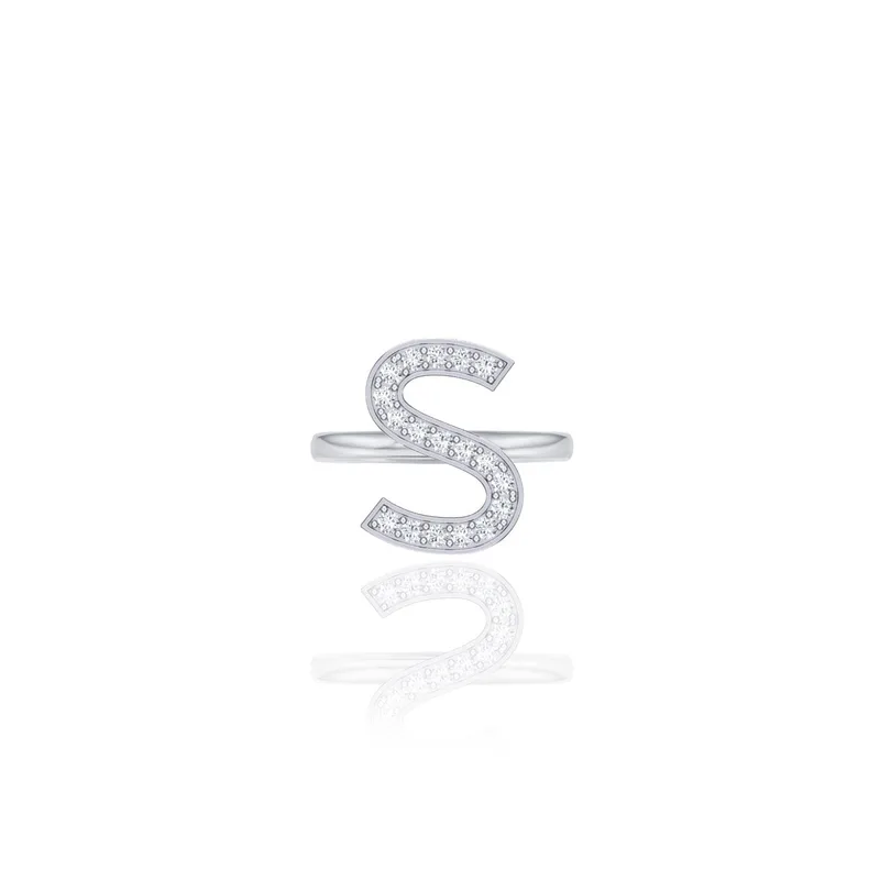Initials Ring - S
