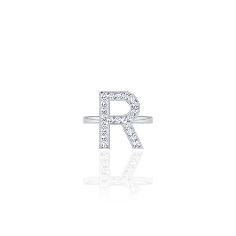 Initials Ring - R