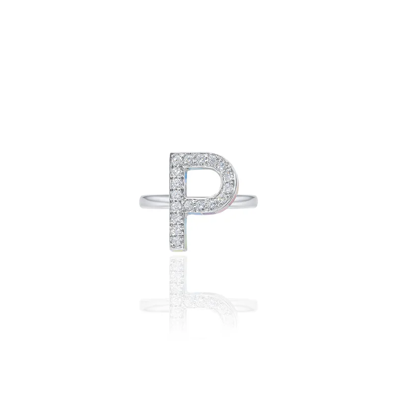 Initials Ring - P