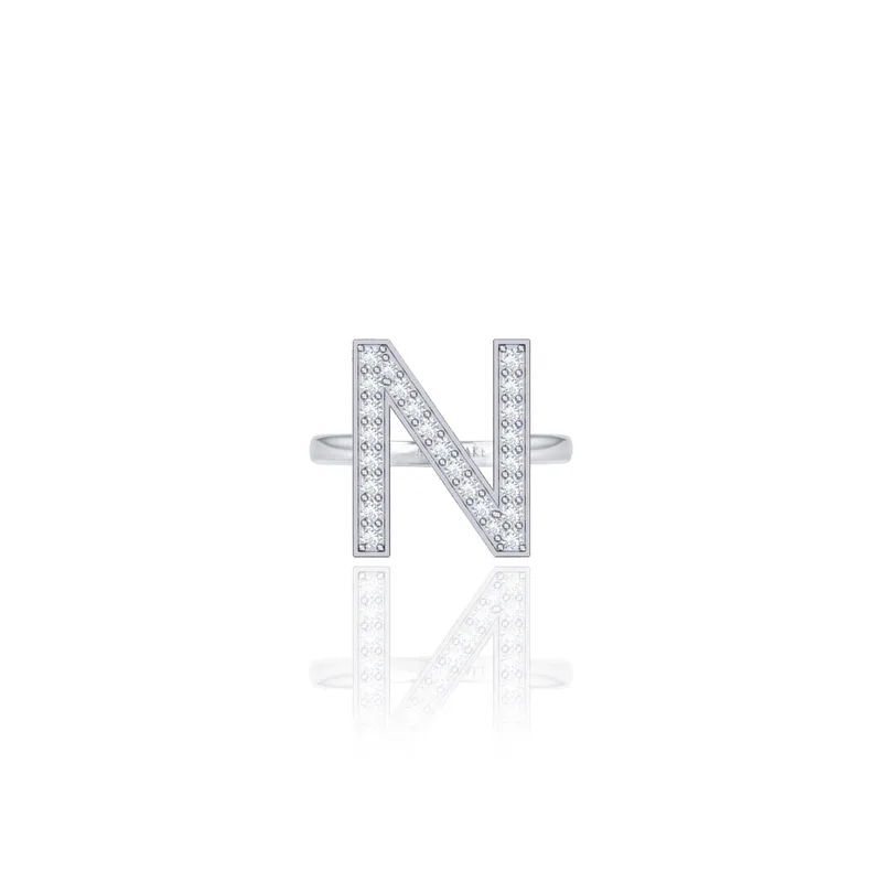 Initials Ring - N