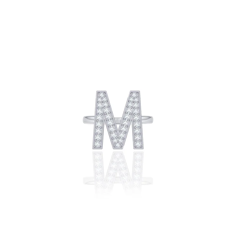 Initials Ring - M