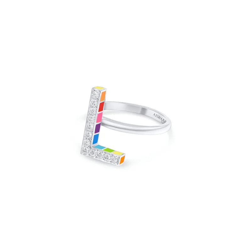 Initials Ring - L
