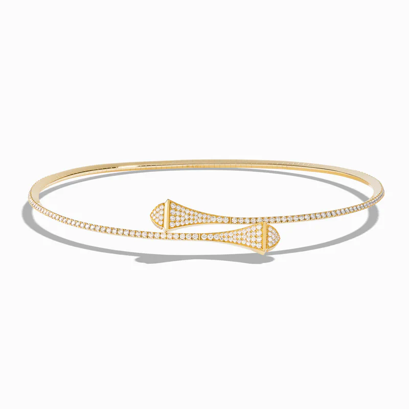 Cleo Full Diamond Slip-On Necklace